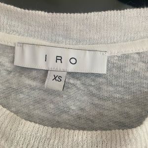 IRO linen asymmetrical tee- size XS
